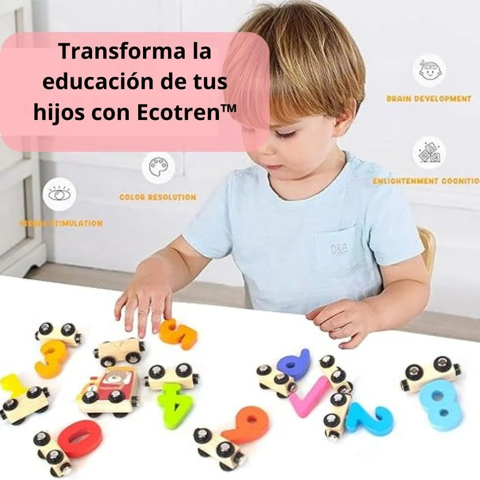 EcoTren Magnetico 🎓 - Números Del 0 Al 20 x 🚂 27 Pcz