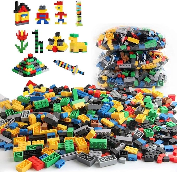 Construye y Aprende - 1.000 Fichas Tipo Lego 🏗️🧩