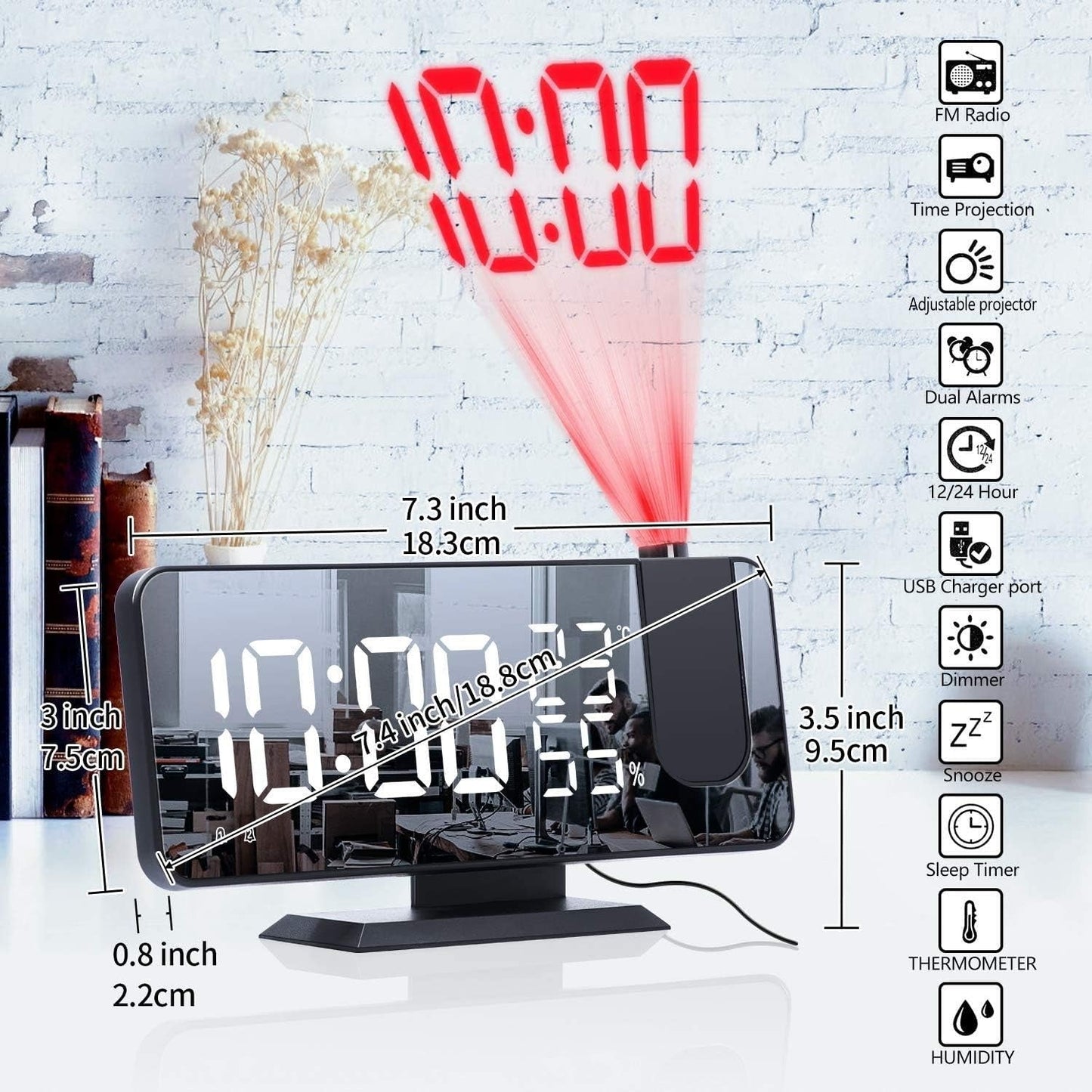 Reloj Digital Proyector⏰📽️